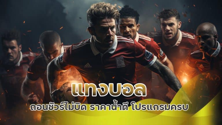 แทงบอล ถอนชัวร์ไม่บิด ราคาน้ำดี โปรแกรมครบ